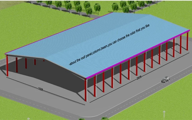 High-Performance Pre-Engineered 260ft X 150ft Steel Structure Shed suppliers